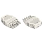 WAGO ELETTRONICA - Presa.con custodia antistrappo.5 poli.bianco