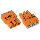 WAGO ELETTRONICA - Spina.3 poli.Cod. R.arancione