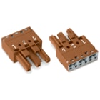 WAGO ELETTRONICA - Presa.3 poli.Cod. S.marrone