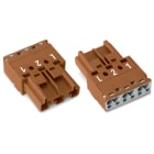 WAGO ELETTRONICA - Spina.3 poli.marrone