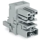 WAGO ELETTRONICA - Distributore tipo h.2 poli.Cod. B.grigio