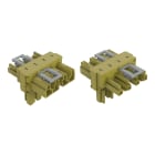 WAGO ELETTRONICA - Distributore tipo T.4 poli.Cod. B.verde chiaro 770-1632