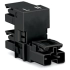 WAGO ELETTRONICA - Distributore tipo h.2 poli.Cod. A.nero 770-1636