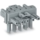 WAGO ELETTRONICA - Distributore tipo T.5 poli.Cod. B.grigio