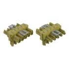 WAGO ELETTRONICA - Distributore tipo T.5 poli.Cod. B.verde chiaro
