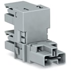 WAGO ELETTRONICA - Distributore tipo h.2 poli.Cod. B.grigio