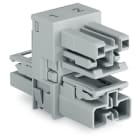 WAGO ELETTRONICA - Distributore tipo h.2 poli.Cod. B.grigio