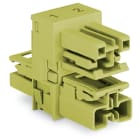 WAGO ELETTRONICA - Distributore tipo h.2 poli.Cod. B.verde chiaro