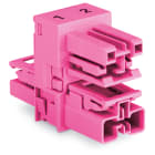 WAGO ELETTRONICA - Distributore tipo h.2 poli.Cod. B.rosa