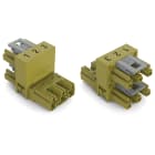 WAGO ELETTRONICA - Distributore tipo h.3 poli.Cod. B.verde chiaro