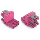 WAGO ELETTRONICA - Distributore tipo h.3 poli.Cod. B.rosa