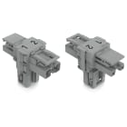 WAGO ELETTRONICA - Distributore tipo T.2 poli.Cod. B.grigio