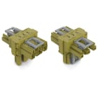 WAGO ELETTRONICA - Distributore tipo T.3 poli.Cod. B.verde chiaro