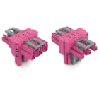 WAGO ELETTRONICA - Distributore tipo T.3 poli.Cod. B.rosa 770-1713