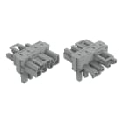 WAGO ELETTRONICA - Distributore tipo T.4 poli.Cod. B.grigio