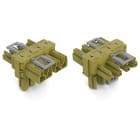 WAGO ELETTRONICA - Distributore tipo T.4 poli.Cod. B.verde chiaro