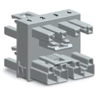 WAGO ELETTRONICA - connettore distribuzione a 3 vie.4 poli.Cod. B.grigio