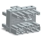 WAGO ELETTRONICA - connettore distribuzione a 3 vie.5 poli.Cod. B.grigio