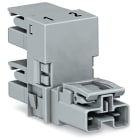 WAGO ELETTRONICA - Distributore tipo h.2 poli.Cod. B.grigio