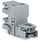 WAGO ELETTRONICA - Distributore tipo h.2 poli.Cod. B.grigio