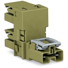 WAGO ELETTRONICA - Distributore tipo h.2 poli.Cod. B.verde chiaro