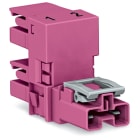 WAGO ELETTRONICA - Distributore tipo h.2 poli.Cod. B.rosa