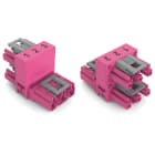 WAGO ELETTRONICA - Distributore tipo h.3 poli.Cod. B.rosa