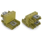 WAGO ELETTRONICA - Distributore tipo h.4 poli.Cod. B.verde chiaro