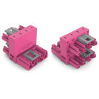 WAGO ELETTRONICA - Distributore tipo h.4 poli.Cod. B.rosa