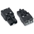 WAGO ELETTRONICA - Spina.2 poli.Cod. A.nero
