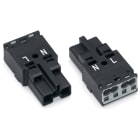 WAGO ELETTRONICA - Spina.2 poli.Cod. A.nero