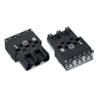 WAGO ELETTRONICA - Spina.3 poli.Cod. A.nero