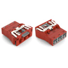 WAGO ELETTRONICA - Spina con innesto a scatto.con contatto di terra diretto.3 poli.rosso 770-2313/007-000