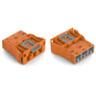 WAGO ELETTRONICA - Spina con innesto a scatto.3 poli.Cod. R.arancione