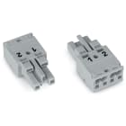 WAGO ELETTRONICA - Presa.2 poli.Cod. B.grigio