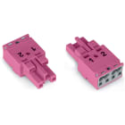 WAGO ELETTRONICA - Presa.2 poli.Cod. B.rosa