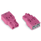 WAGO ELETTRONICA - Spina.2 poli.Cod. B.rosa