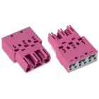WAGO ELETTRONICA - Spina.3 poli.Cod. B.rosa