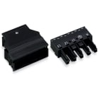 WAGO ELETTRONICA - Presa.con custodia antistrappo.5 poli.nero