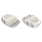 WAGO ELETTRONICA - Presa.con custodia antistrappo.5 poli.bianco