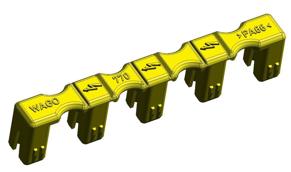 WAGO ELETTRONICA - Spina di chiusura.per spina.5 poli.giallo 770-360