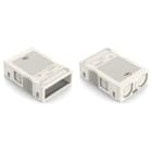 WAGO ELETTRONICA - Custodia antistrappo.3 poli.per 2 cavi.bianco