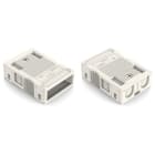 WAGO ELETTRONICA - Custodia antistrappo.3 poli.per 2 cavi.bianco