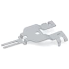 WAGO ELETTRONICA - Piastra connessione schermo.3 poli.per prese e spine.argento-colorato 770-523