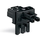 WAGO ELETTRONICA - Distributore tipo T.3 poli.Cod. A.nero 770-606