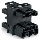 WAGO ELETTRONICA - connettore distribuzione a 3 vie.3 poli.Cod. A.nero