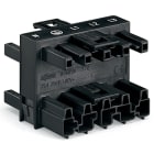 WAGO ELETTRONICA - connettore distribuzione a 3 vie.5 poli.Cod. A.nero