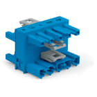 WAGO ELETTRONICA - connettore distribuzione a 3 vie.5 poli.Cod. I.blu