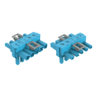 WAGO ELETTRONICA - Distributore tipo T.5 poli.Cod. I.blu
