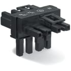 WAGO ELETTRONICA - Distributore tipo T.4 poli.Cod. A.nero